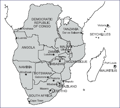 Figure 1: The SADC region